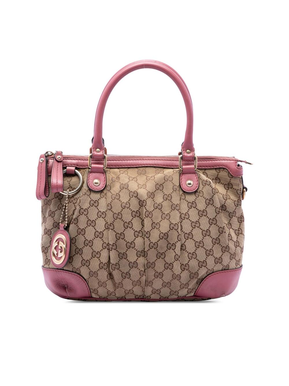 Gucci Gg Canvas Sukey Satchel Pre-Loved #362200G54B